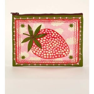 Blue Q strawberry shopper tote and pouch